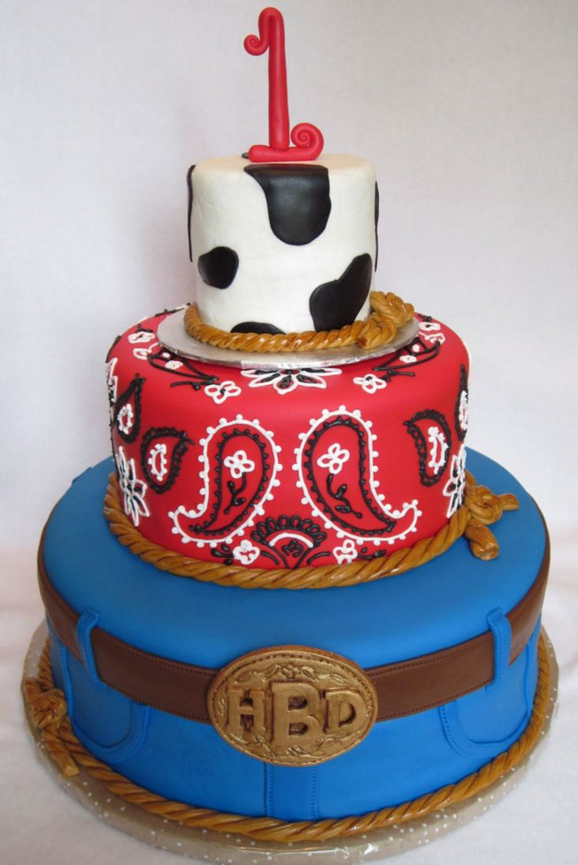 Western Theme Birthday Cake