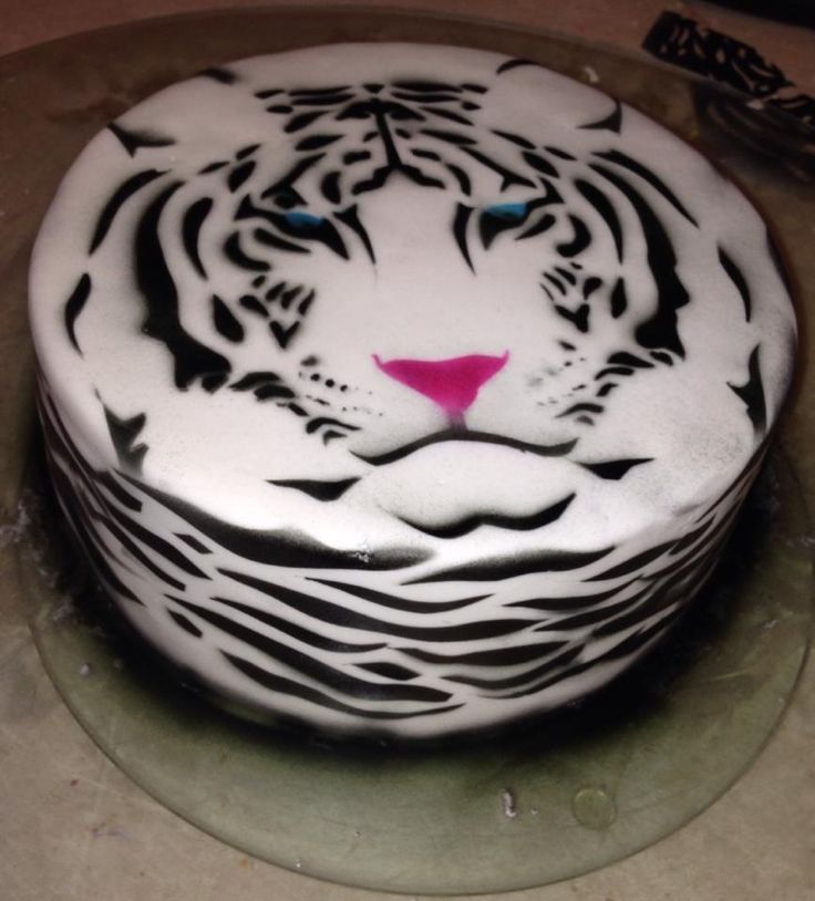 White Tiger Birthday Cake