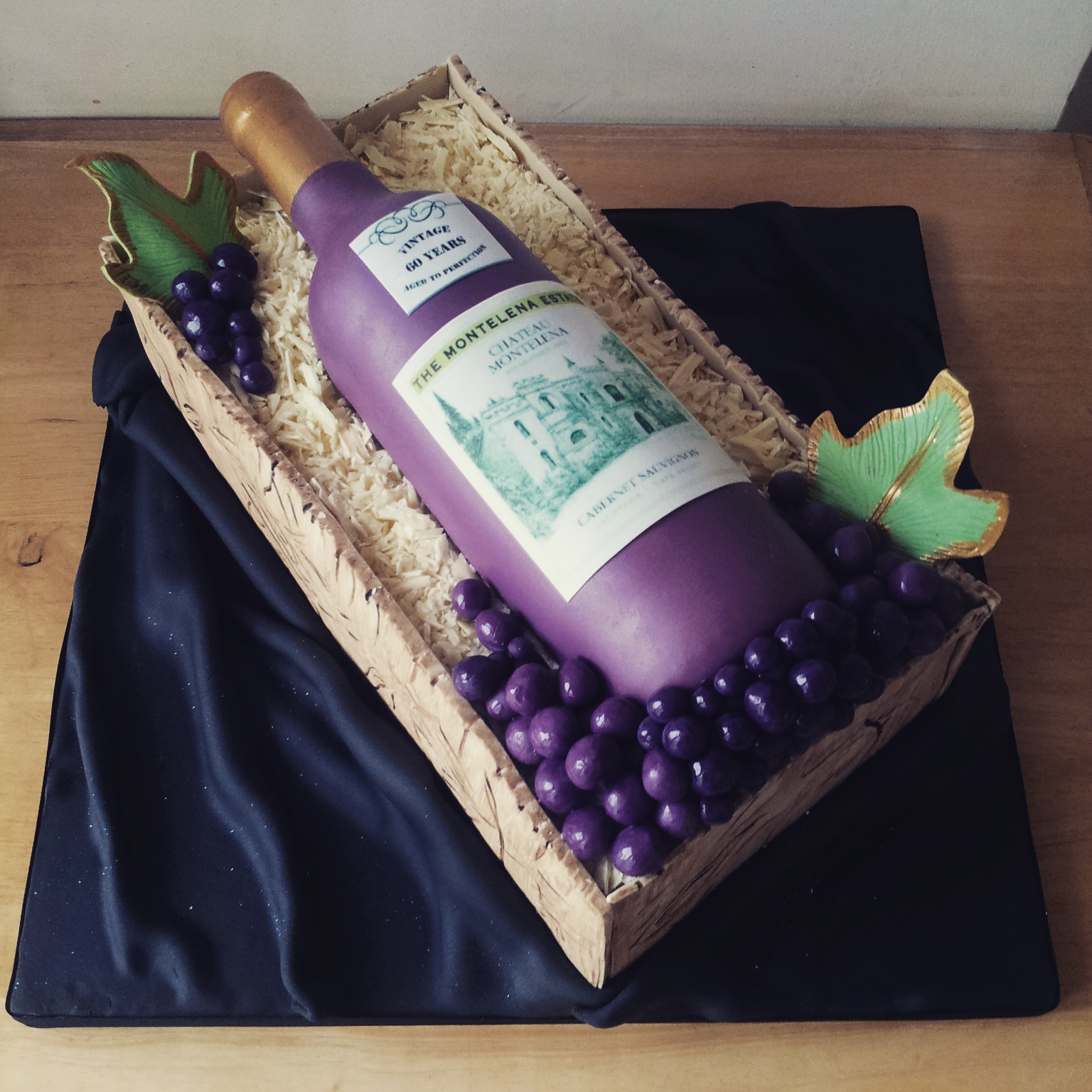 Wine Bottle Themed Birthday Cakes