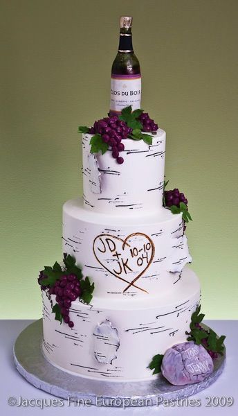 Wine Bottle Themed Wedding Cakes