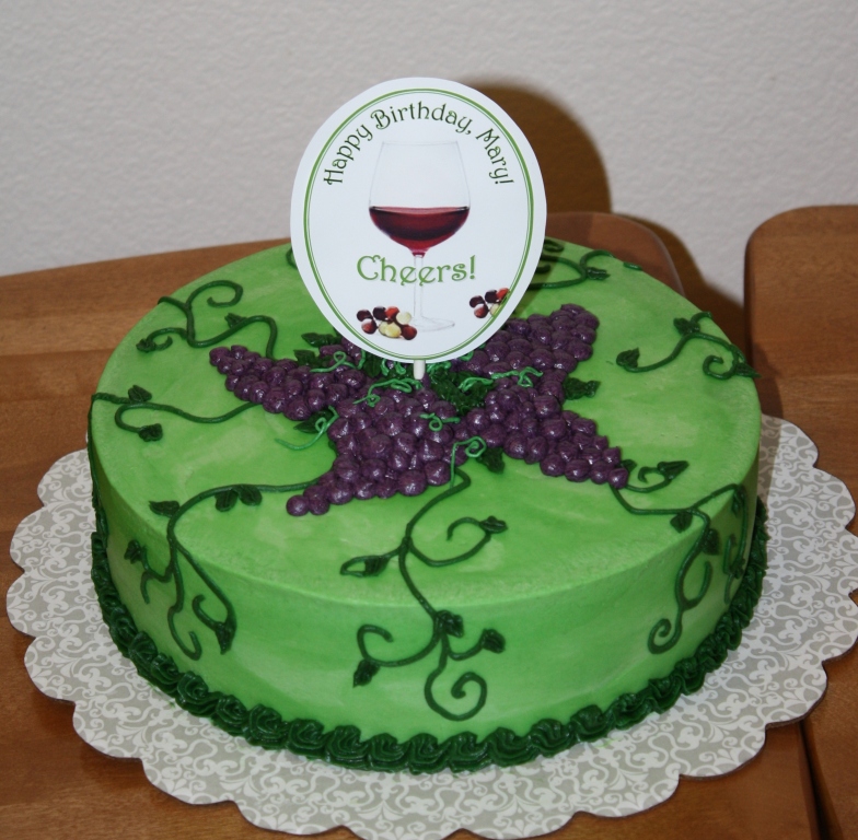 Wine Themed Birthday Cakes