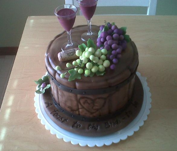 Wine Themed Cake