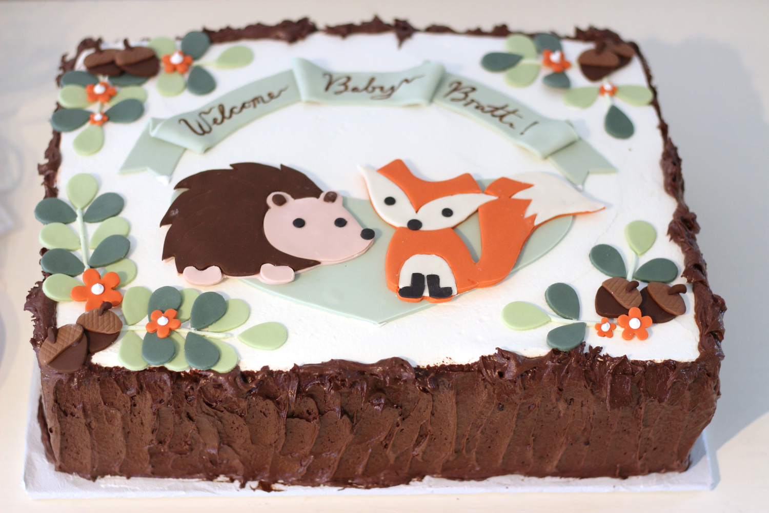 Wilderness Baby Shower Cakes Wilderness Baby Shower Cakes