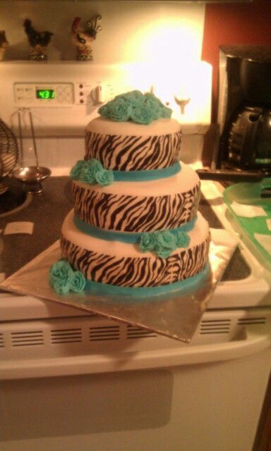 Zebra Birthday Cake