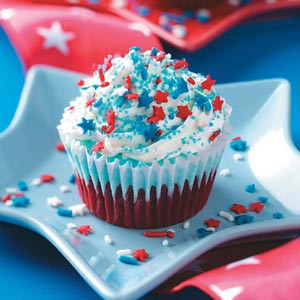 4th of July Ice Cream Cupcake Recipe