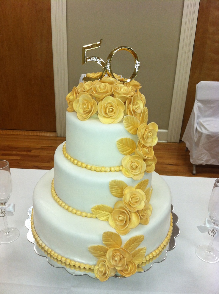 50th Wedding Anniversary Cake