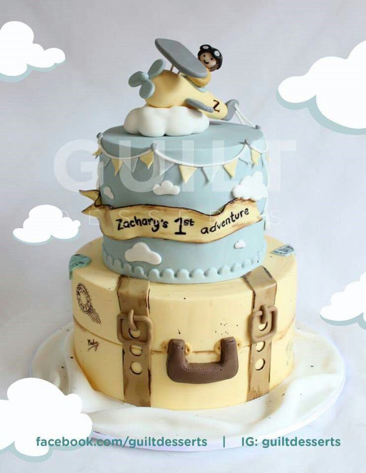 Adventure Themed Baby Shower Cake