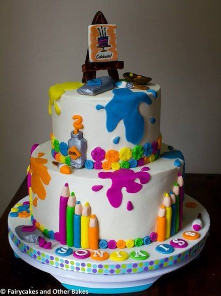 Art Themed Cake Ideas