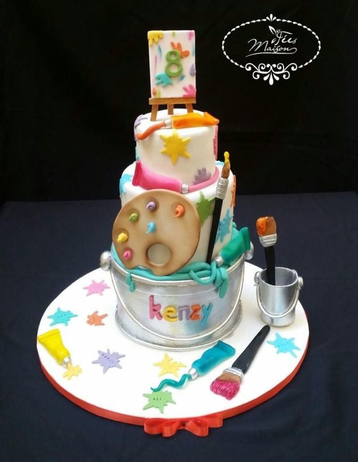 Artist Birthday Cake Ideas
