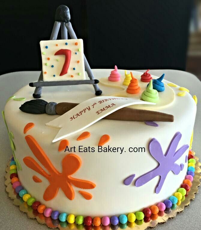 Artist Themed Birthday Cake