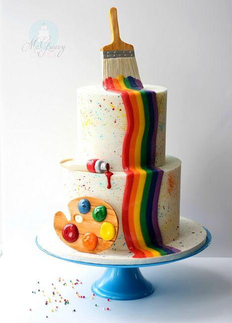 Artist Themed Birthday Cake