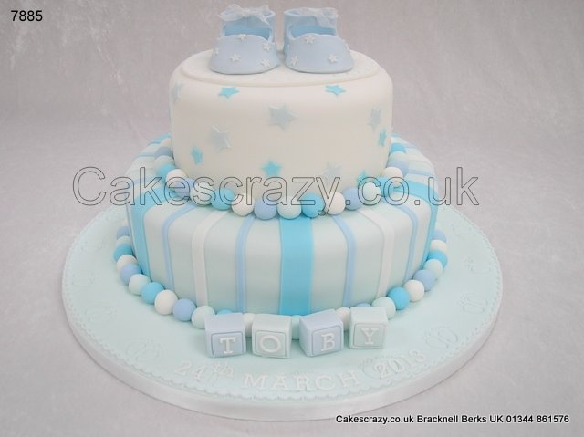 Baby Boy Christening Cake Baby Boy Christening Cake