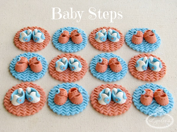 Baby Boy Fondant Cupcake Topper Baby Boy Fondant Cupcake Topper