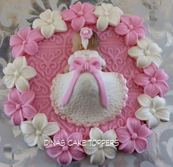 Baby Girl Christening Cake Toppers Baby Girl Christening Cake Toppers
