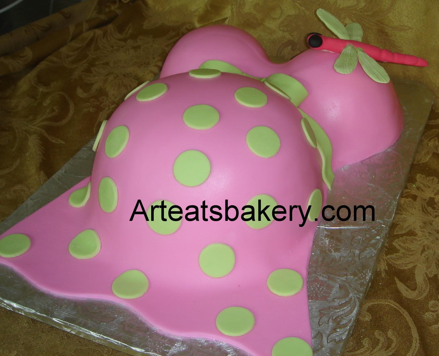 Baby Shower Cake with Fondant Baby Shower Cake with Fondant