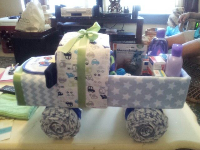 Baby Shower Diaper Truck Cake Baby Shower Diaper Truck Cake