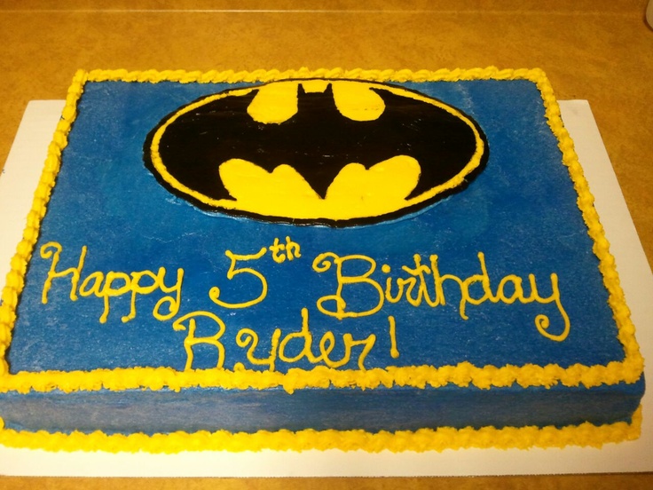 Batman Birthday Cake