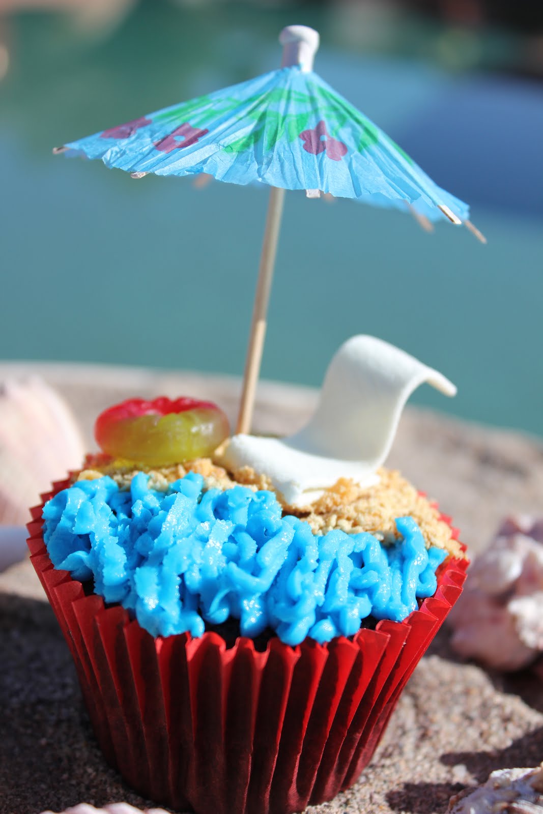 Beach Cupcakes