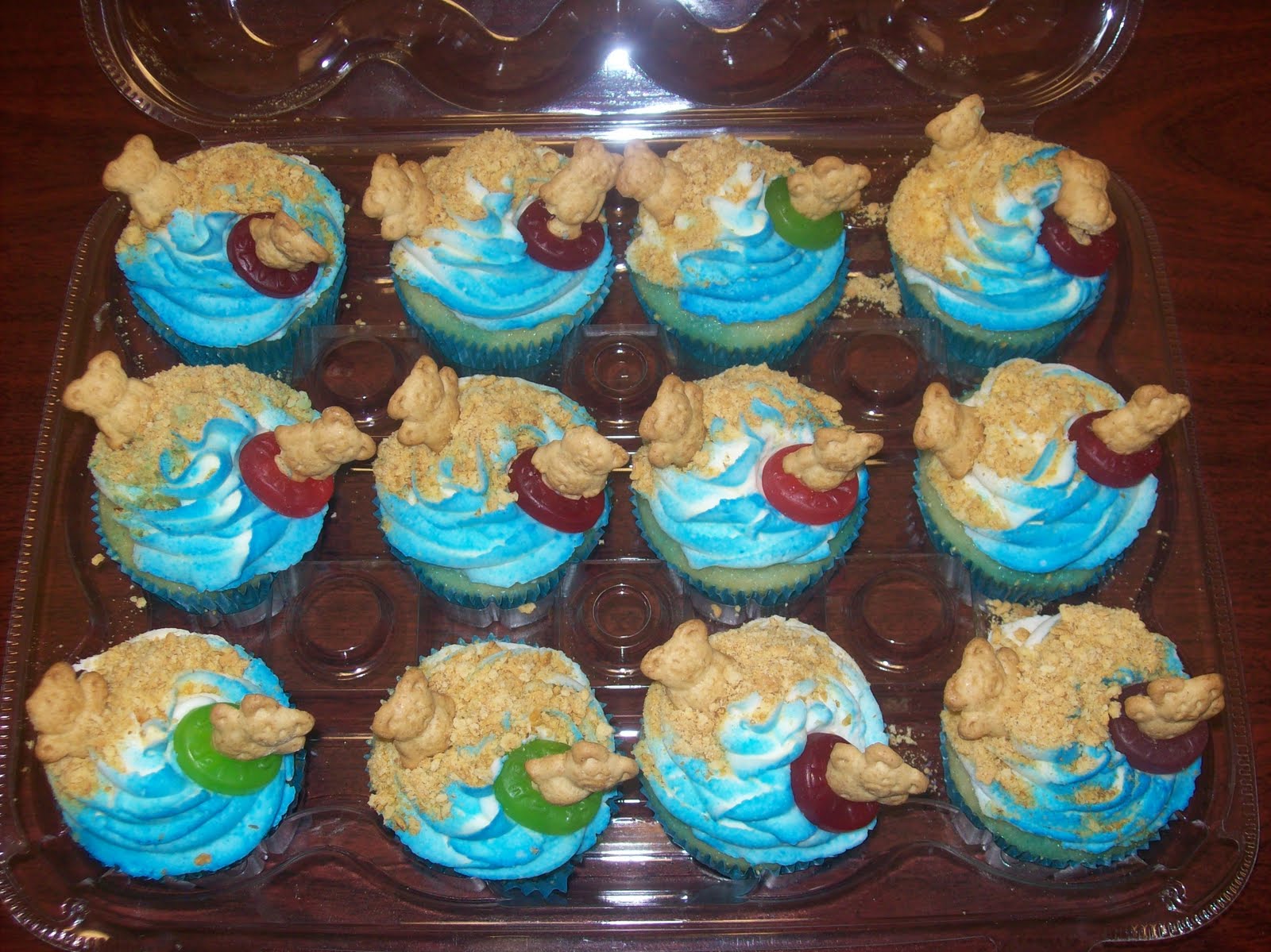 Beach Themed Cupcakes