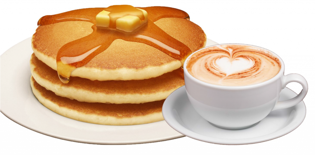 Breakfast Pancakes and Coffee Breakfast Pancakes and Coffee