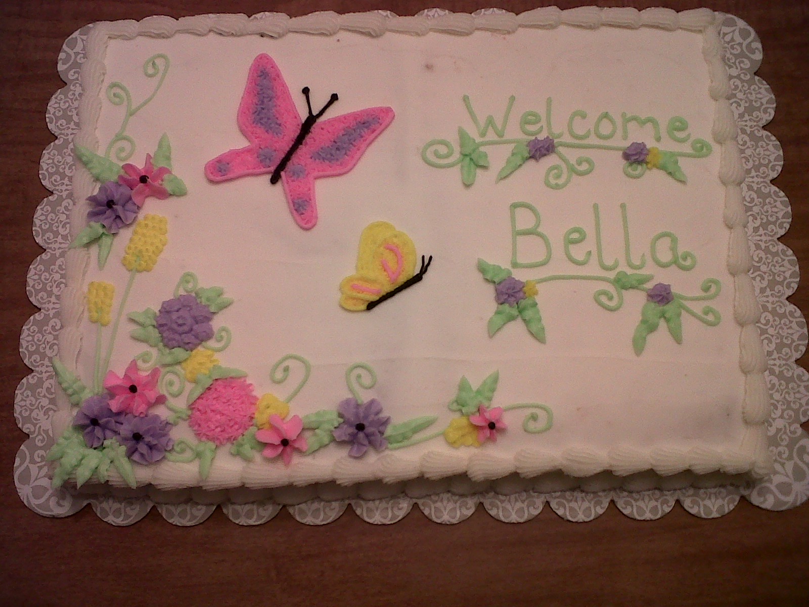 9 Butterfly Baby Shower Cakes Sheet Cake Girl Baby Shower