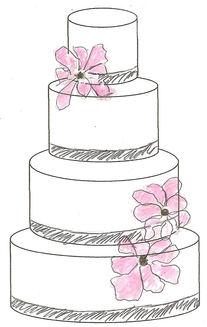 Cake Sketch Designs