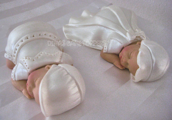 Christening Baptism Cakes Twins Christening Baptism Cakes Twins