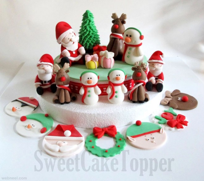 Christmas Fondant Cake Ideas Christmas Fondant Cake Ideas