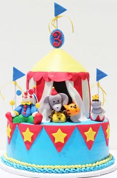 Circus Fondant Cake Circus Fondant Cake