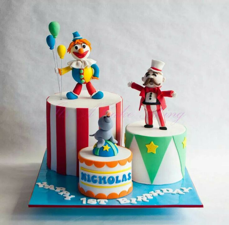 Circus Fondant Cake Circus Fondant Cake