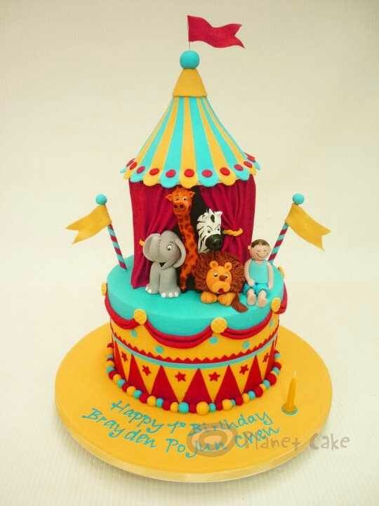12 Photos of Pinterest Circus Fondant Cakes 12 Photos of Pinterest Circus Fondant Cakes