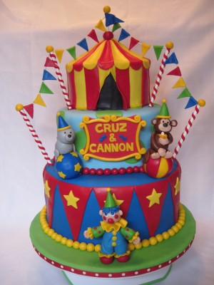 Circus Theme Birthday Cake Circus Theme Birthday Cake