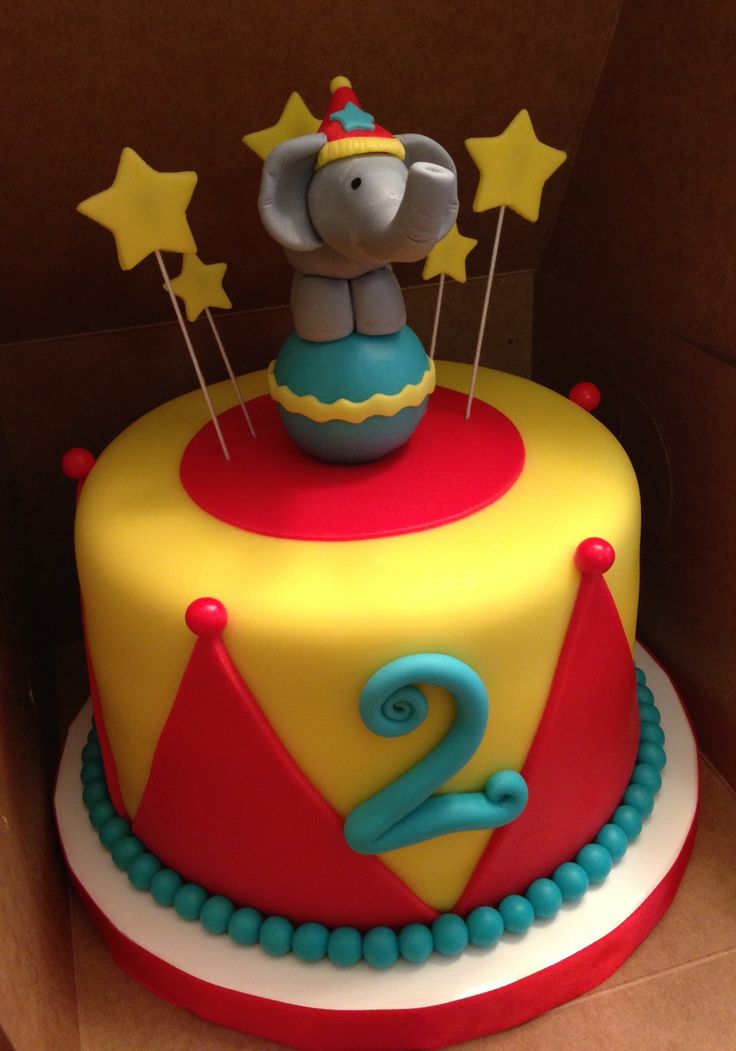 Circus Themed Birthday Cake Circus Themed Birthday Cake