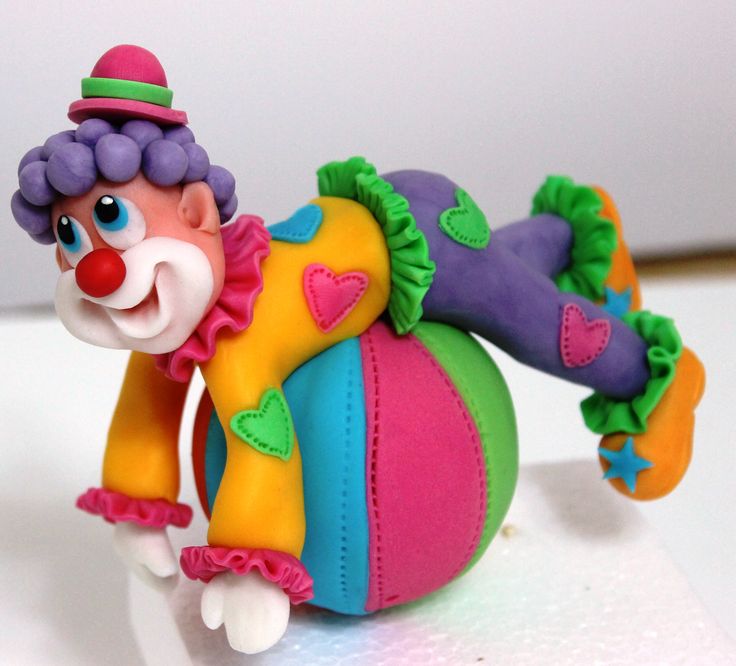 Clown Cake Topper Clown Cake Topper