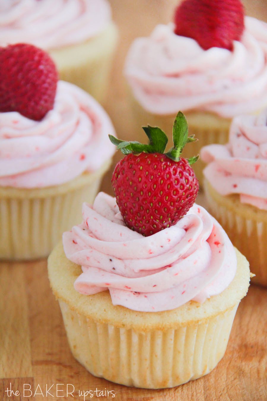 Cupcakes with Strawberry Buttercream Recipe