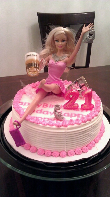 Drunk Barbie 21st Birthday Cake Drunk Barbie 21st Birthday Cake
