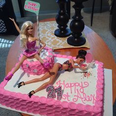 Drunk Barbie 21st Birthday Cake Drunk Barbie 21st Birthday Cake