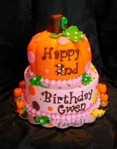 Fall Themed First Birthday Cake Fall Themed First Birthday Cake
