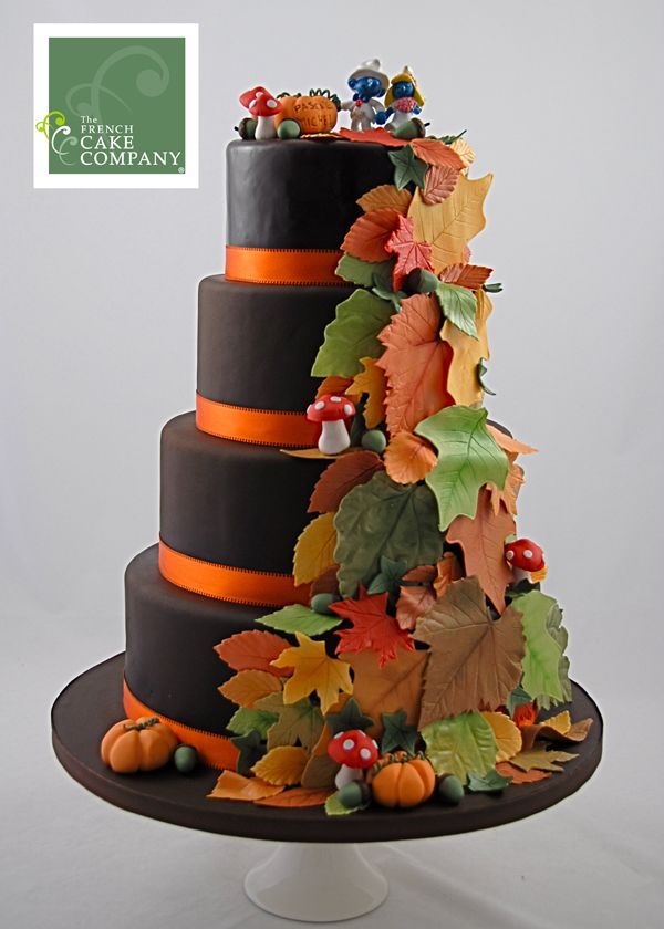 Fall Themed Wedding Cake Fall Themed Wedding Cake
