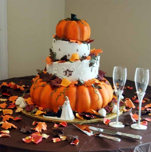 Fall Wedding Cake Fall Wedding Cake