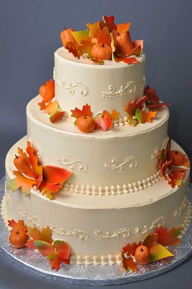 Fall Wedding Cake Fall Wedding Cake