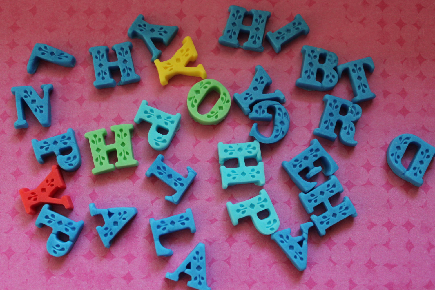 Fondant Letter Cake Toppers Fondant Letter Cake Toppers