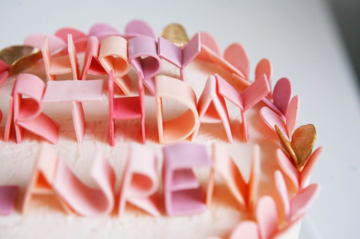 Fondant Letter Cake Toppers Fondant Letter Cake Toppers
