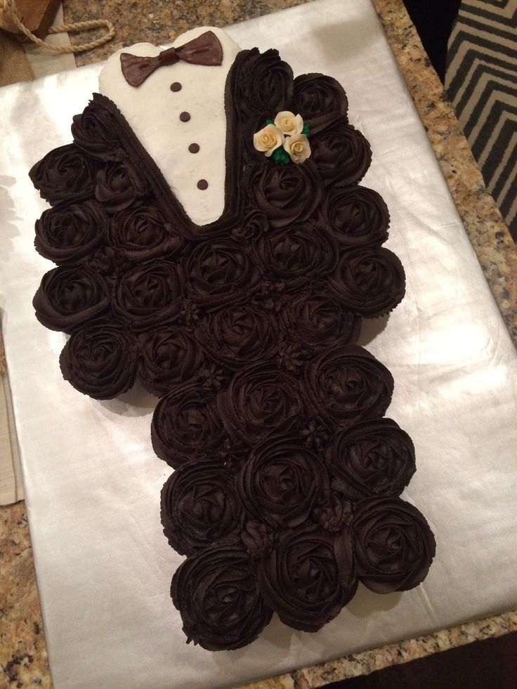 Groom Cupcake Cake