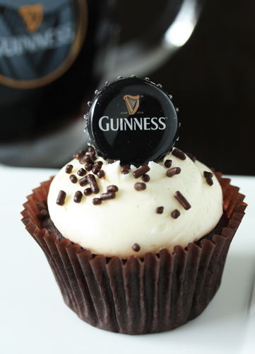 Guinness Beer Chocolate Cupcakes
