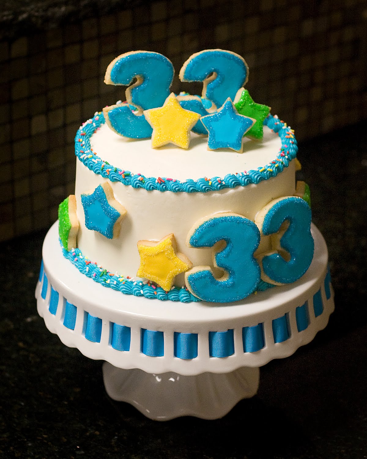 Happy 33 Birthday Cake