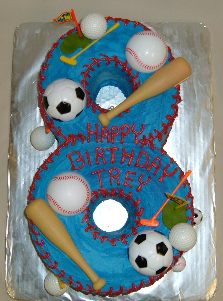 Happy 8th Birthday Boy Cake
