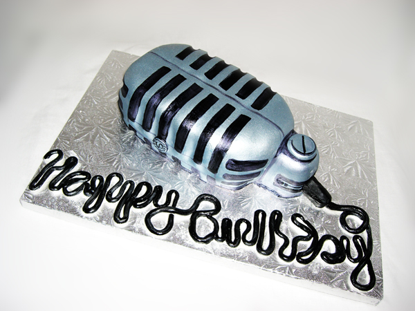 Happy Birthday Microphone Cake Happy Birthday Microphone Cake