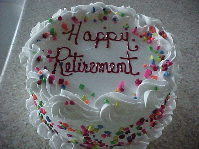 Happy Retirement Cake