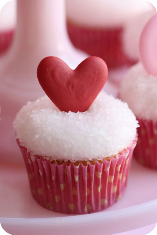 Heart Valentine's Day Cupcakes